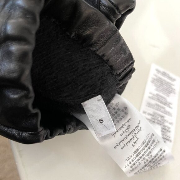 Bottega Venega Womens Long Leather Gloves Black 671708 - Picture 8 of 12